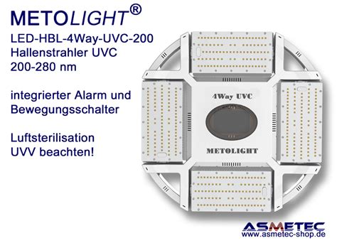 Led Uvc Hallenleuchte 4way Uvc 200 200 Watt 200 280 Nm