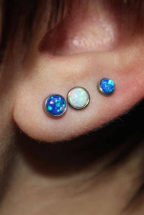 Dazzle Opal Ear Piercing In Lilac Opal Cartilage Earring Helix