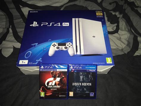 White Sony Playstation 4 Pro 1tb Ps4 Sealed In Box In Stapleford