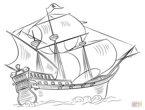 Pirate Ship Coloring Page Free Printable Coloring Pages