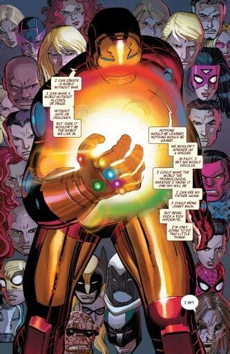 Iron Man Wearing The Infinity Gauntlet Jessica Henwick The Infinity Gauntlet John Romita Jr
