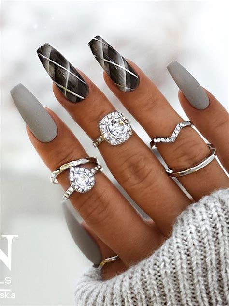 The Best Gray Nail Art Design Ideas In Nail Designs Spring