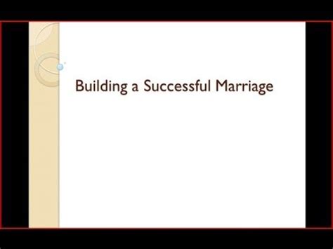 Building A Successful Marriage Communication Youtube