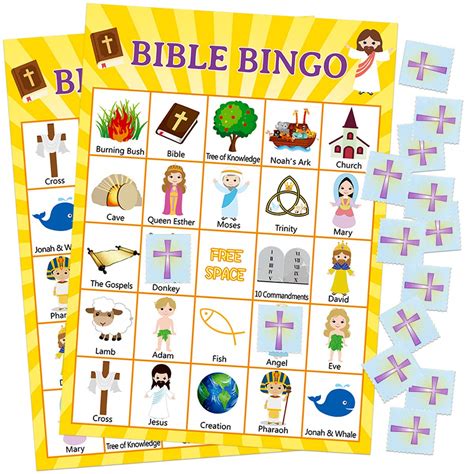 Buy Fancy Land Bible Bingo Game For Vacation Bible School 24 Players