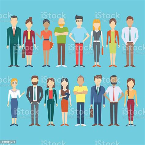 Set Of Business People Stock Illustration Download Image Now