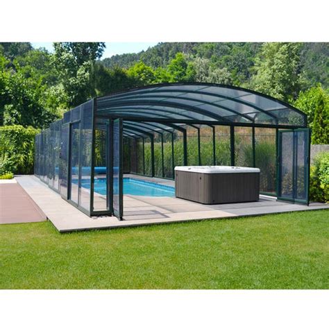 Eswda Cheap Aluminum Swimming Pool Enclosure Retractable Pool Dome