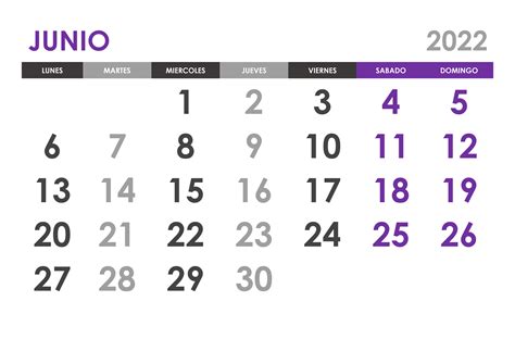 Plantilla Calendario Junio 2022 Calendario Ottobre