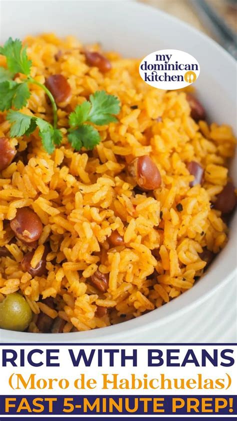 rice with beans moro de habichuelas is one of the most common dishes in the dominican republic