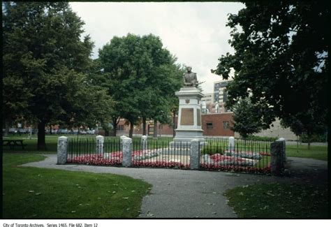 victoria memorial square the toronto park that s also a burial ground