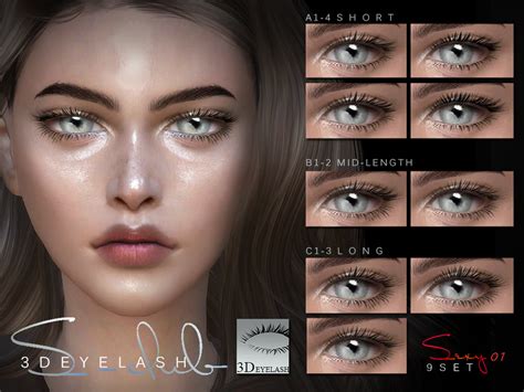 S Club Ts4 3d Eyelashes I F V1 Bassis The Sims 4 Catalog