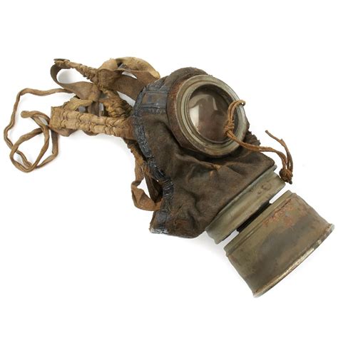 Original Imperial German Wwi Gas Mask With Can Dated January 1918