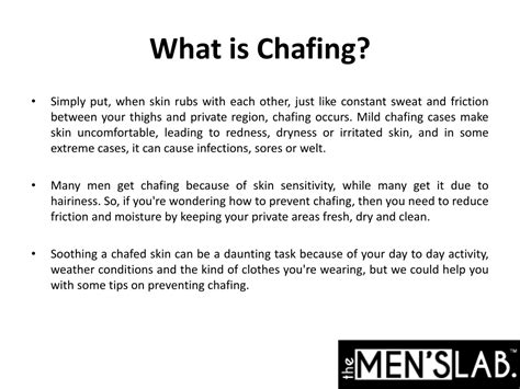 Ppt Skin Chafing In Men How To Prevent And Treat It Powerpoint