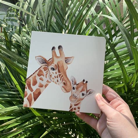 Mothers Day Giraffe Card By Lil Wabbit