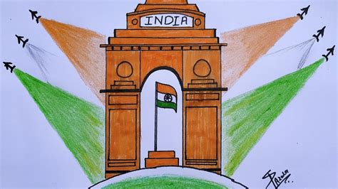 Top India Gate In Cartoon Tariquerahman Net