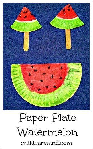 Paper Plate Watermelon Pinned By Pediastaff Please Visit Htly