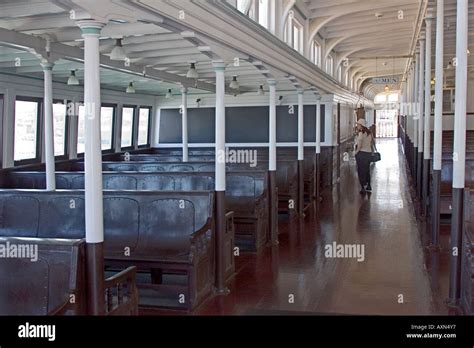 Interior Of An Old Ferry Boat Stock Photo 9647286 Alamy