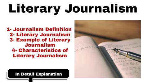 Literary Journalism Literary Journalism In Urduhindi Characteristics