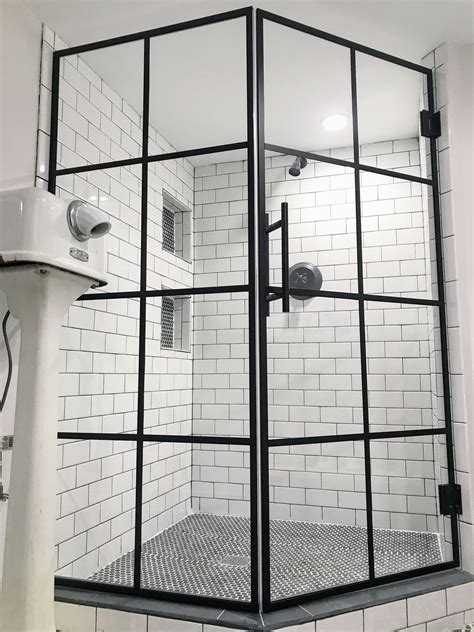 Custom Black Framed Glass Shower Doors And Glass Shower Enclosures In Chicago By Ultimate Glass