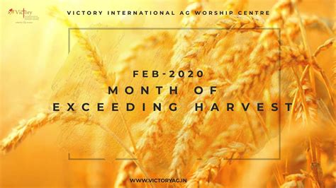 Feburary 2020 Month Of Exceeding Harvest Youtube