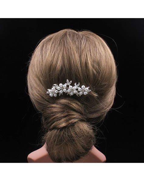 Crystal Pearl Flower Hair Pin
