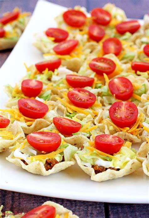 Quick Easy Taco Bites Appetizer Recipe Ideal Party Food Recipe