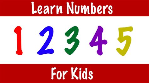 Learning Numbers From 1 To 5 Educational Counting Videos For Kids