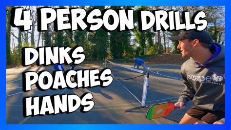 Four Person Pickleball Drills Pickleball Road To Pro 6 Youtube