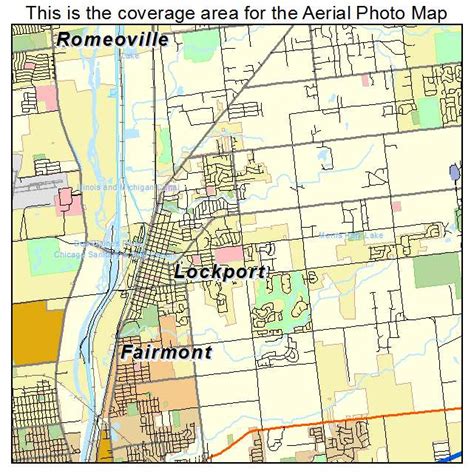 Aerial Photography Map Of Lockport Il Illinois