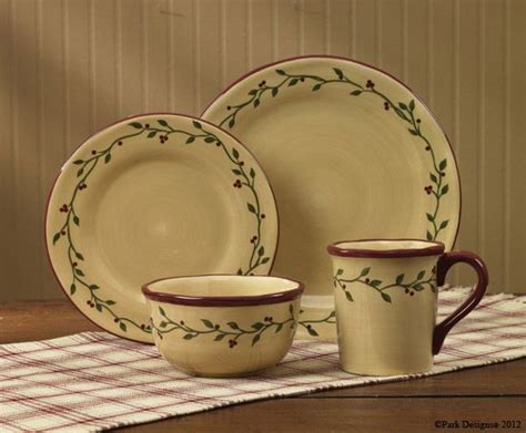 Country Primitive Dishes Thistleberry Dinnerware Country Decor