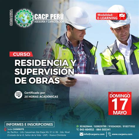 Cacp Perú Curso Residencia Y Supervisión De Obras Pack 2020 1