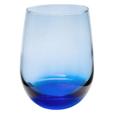 Libbey 231l 15 1 4 Oz Stemless Wine Glass Tidal Blue