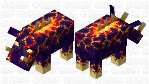 Volcanic Hoglin Minecraft Mob Skin