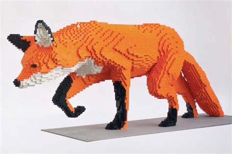 Sean Kenney Art With Lego Bricks Fox Lego Sculptures Classic
