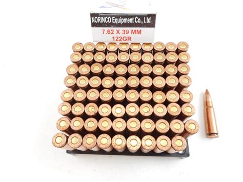 762x39 Ammo Copperwashed Fmj