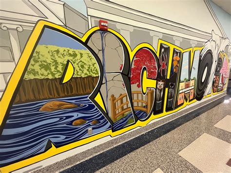 Airport Unveils “welcome To Richmond” Mural Created By Local Artists In