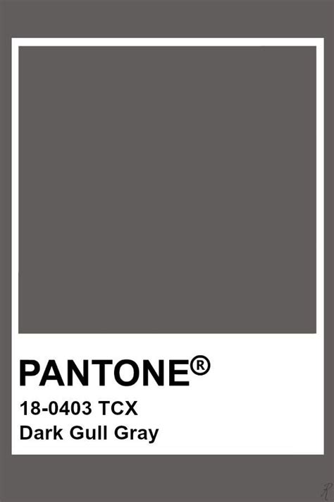Pantone Dark Dull Gray 색표 색 이름 색상표