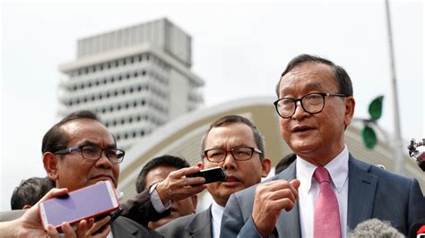 sam rainsy charged for call to violate lockdown measures