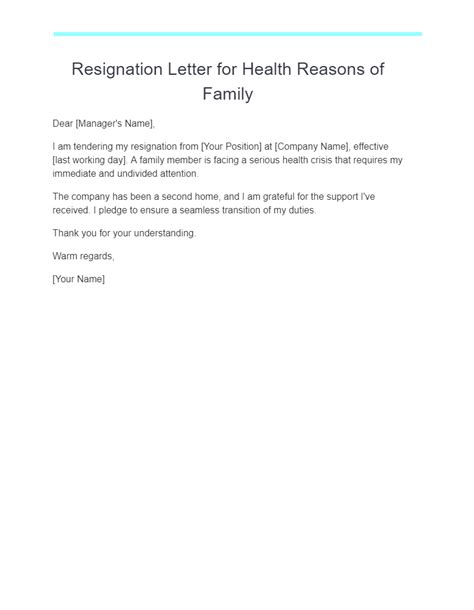 17 Resignation Letter Due To Health Reasons Examples How To Write