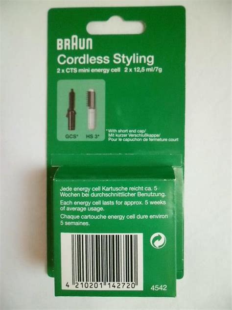 Hair Styling Tools Braun Cts Cordless Styling 2 X Mini Energy Cells