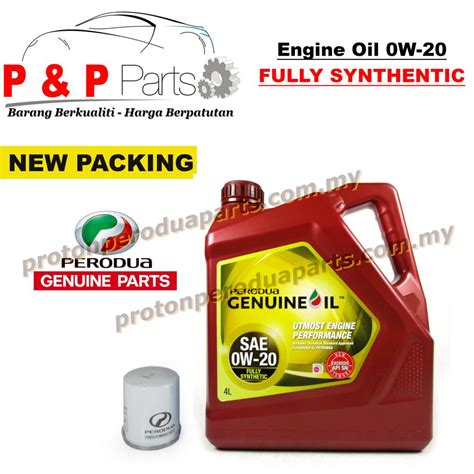 Synthetic oil is a lubricant consisting of chemical compounds that are artificially made. Perodua Fully Synthetic 0W 20 Engine Oil 4 litres Minyak ...