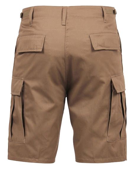 Mens Coyote Brown Bdu Cargo Shorts 6 Pocket Casual Military Style S