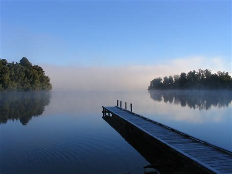 Landscapes Trees Piers Calm Lakes Wallpapers Hd Desktop And