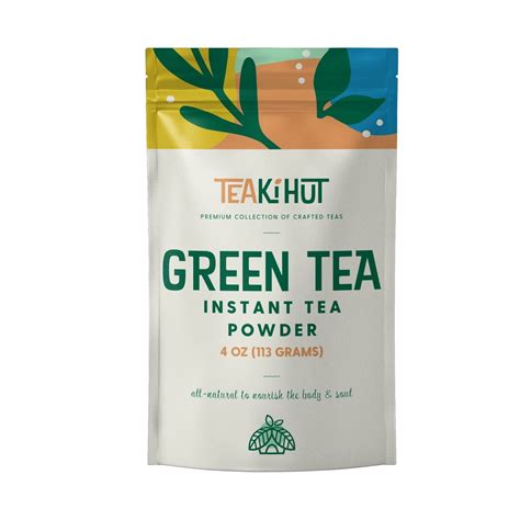 Teaki Hut Instant Green Tea Powder Unsweetened Green Tea Made From