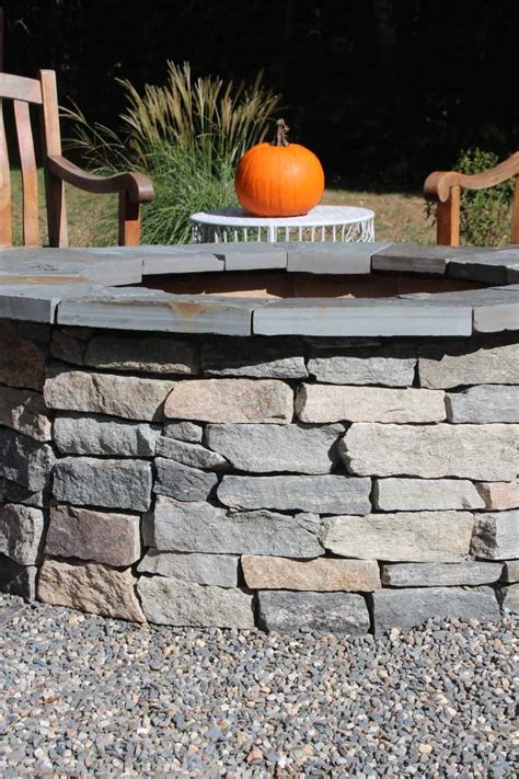 Installing A Diy Capstone To A Firepit Fire Pit Landscaping Outdoor