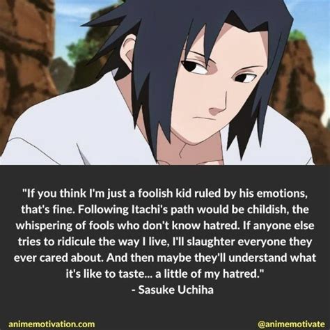 The 16 Best Sasuke Uchiha Quotes About Life And Despair