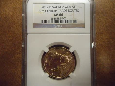2012 D Sacagawea Dollar Ngc Ms66 17th Century Trade Routes