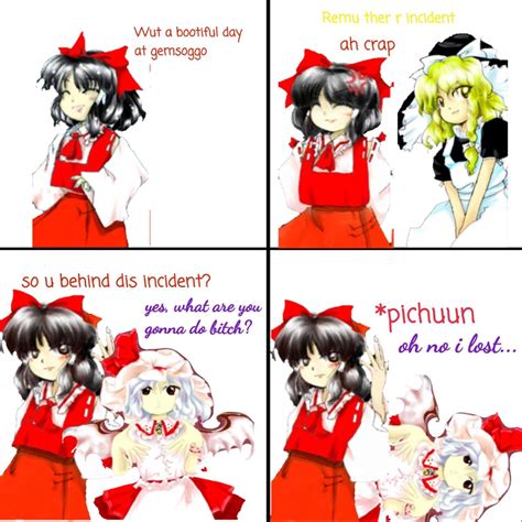 Pin By Guanglai Kangyi The One And O On Touhou Bad Apple Memes Funny