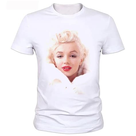 Marilyn Monroe T Shirts Top Tees Shirt Sexy Star Design Short Sleeve O