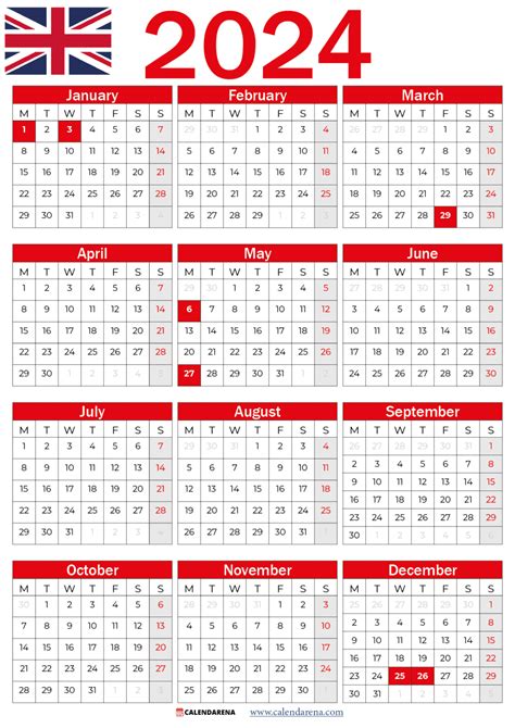 Printable Uk Calendar 2024 With Bank Holidays New Awasome Incredible Kalender 2023 Sterreich F