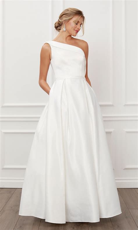 One Shoulder White Ball Gown For Prom 2021 Promgirl